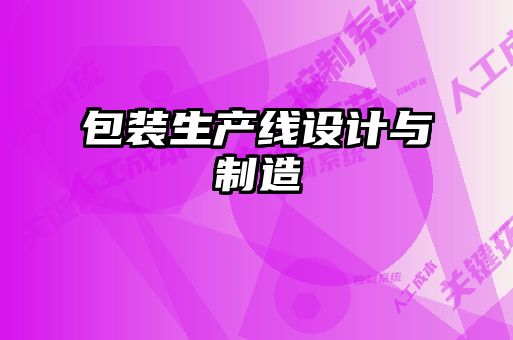 包裝生產線設計與制造