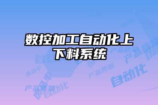 數控加工自動化上下料系統