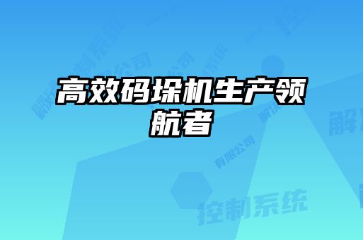 高效碼垛機生產領航者