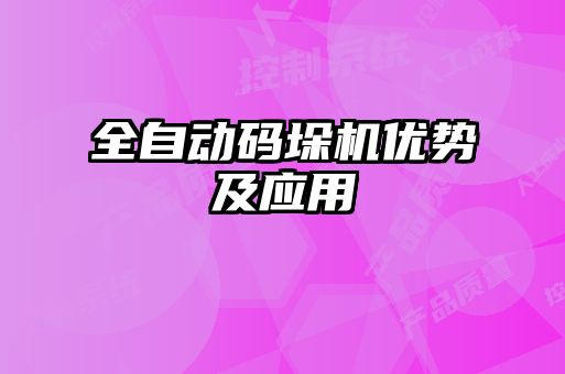 全自動碼垛機優(yōu)勢及應(yīng)用