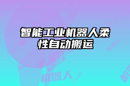 智能工業(yè)機(jī)器人柔性自動搬運