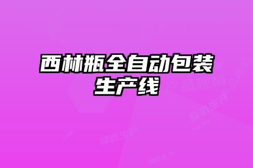 西林瓶全自動包裝生產(chǎn)線