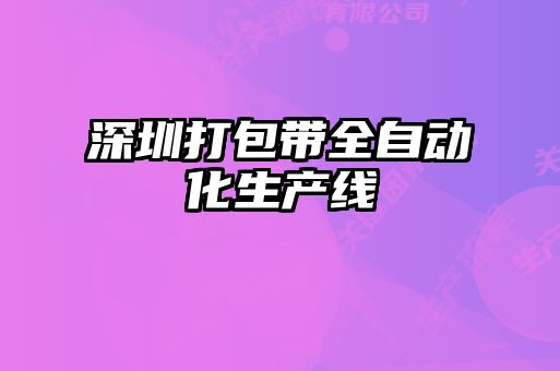 深圳打包帶全自動(dòng)化生產(chǎn)線(xiàn)