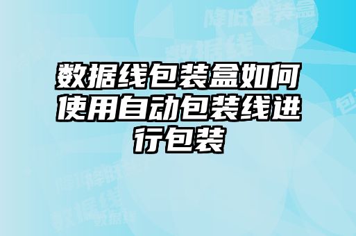 數據線包裝盒如何使用自動包裝線進行包裝