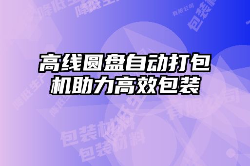 高線圓盤(pán)自動(dòng)打包機(jī)助力高效包裝