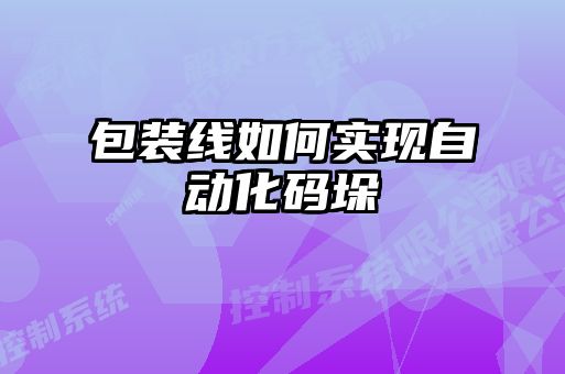 包裝線如何實(shí)現(xiàn)自動(dòng)化碼垛