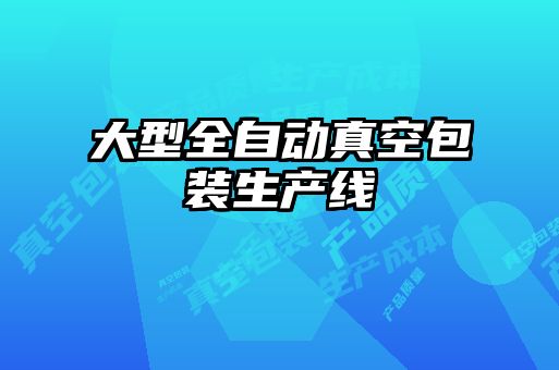 大型全自動真空包裝生產線