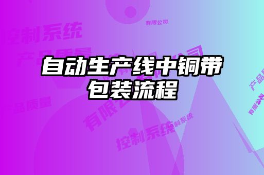 自動(dòng)生產(chǎn)線中銅帶包裝流程