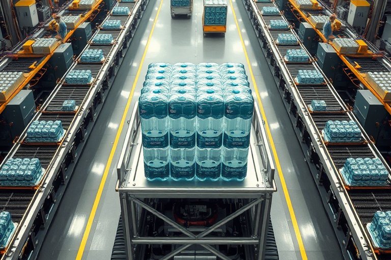 蘇州礦泉水自動貼標機，助力企業高效包裝